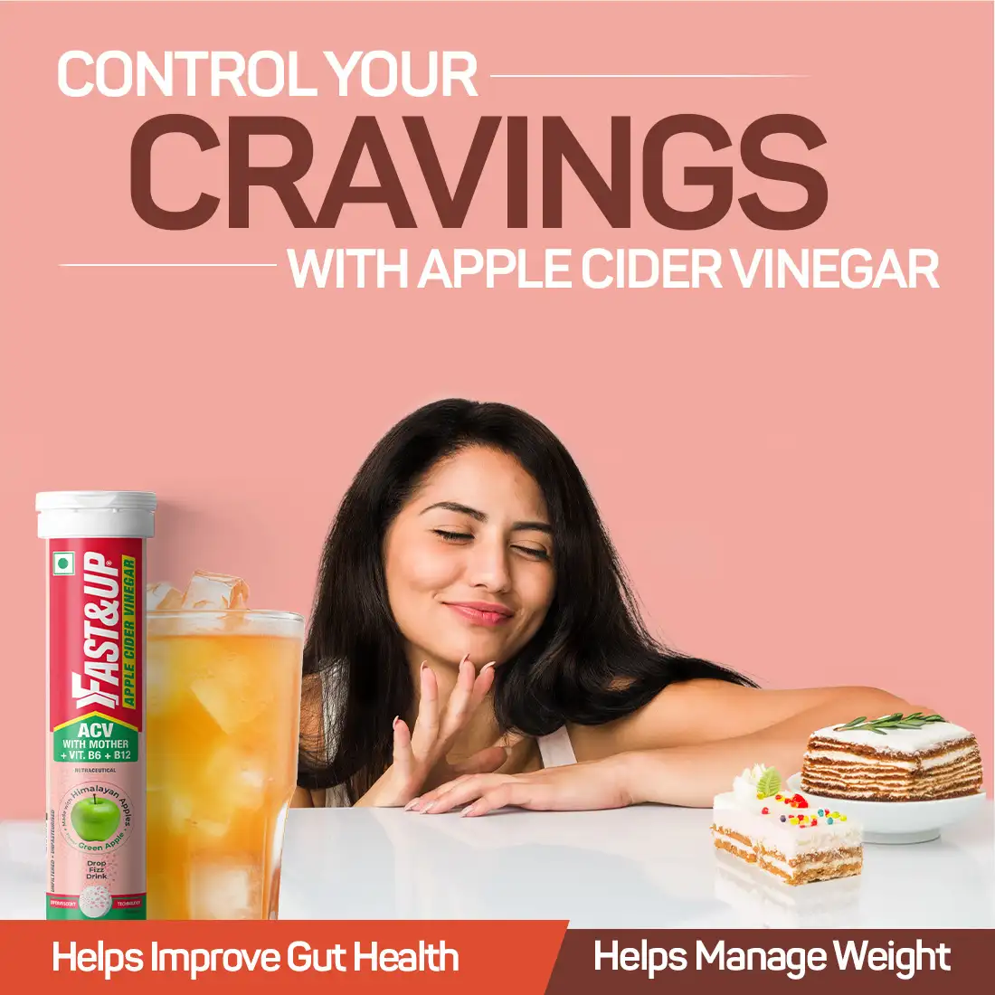 Fast&Up Apple Cider Vinegar - Green Apple - Image 2