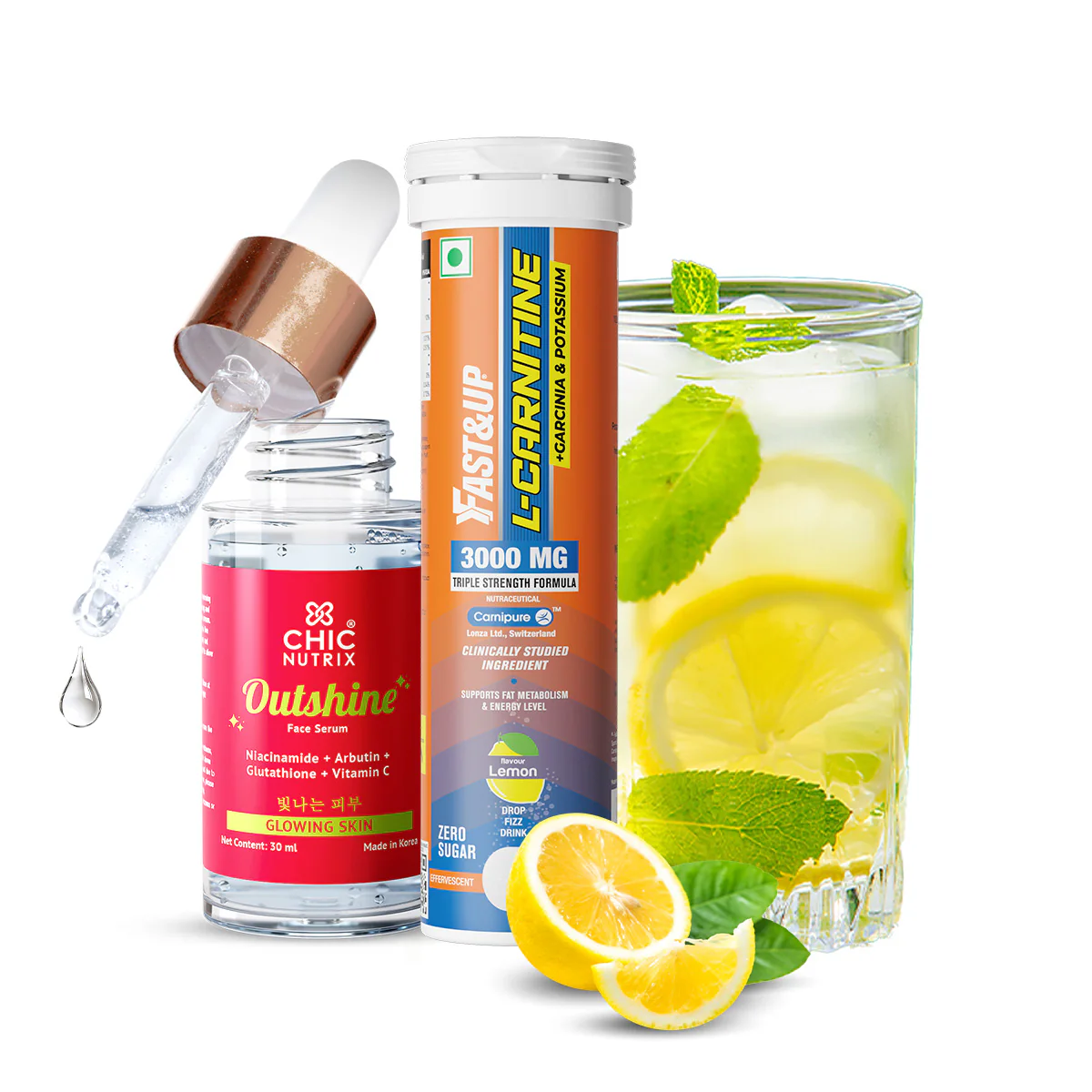 Korean Brightening Serum & Weight Loss Combo