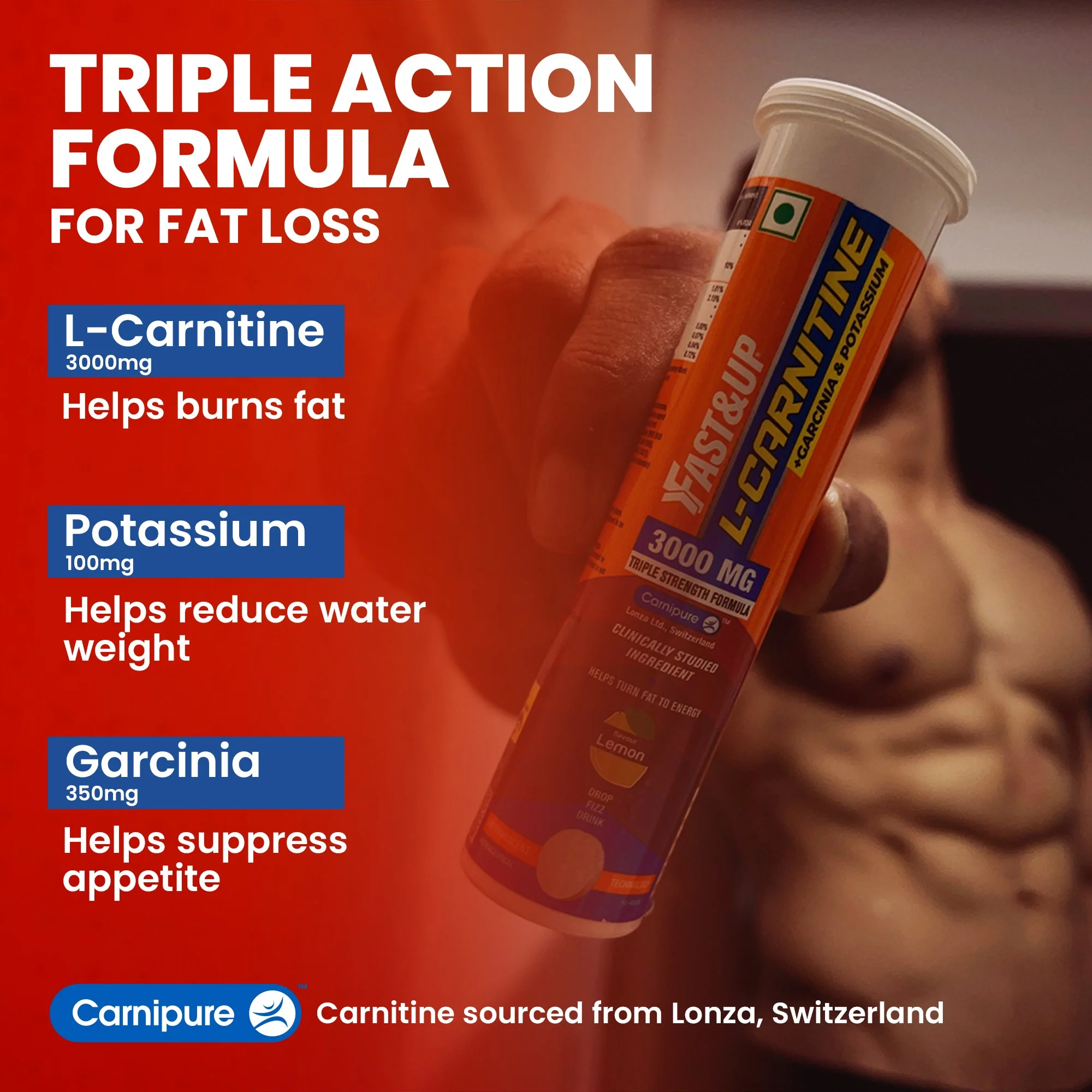 L-Carnitine 3000mg for Weight Loss - Orange - Image 3