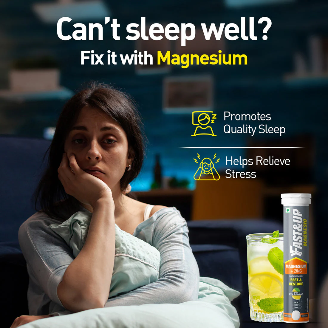 Daily Magnesium for Sleep, Stress & Muscle Recovery - Lime & Lemon - Image 7